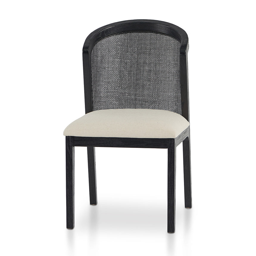 CDC10554-LJ Black ELM Dining Chair - Dawn Beige (Set of 2)