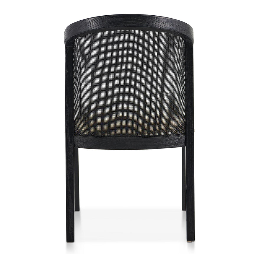 CDC10554-LJ Black ELM Dining Chair - Dawn Beige (Set of 2)