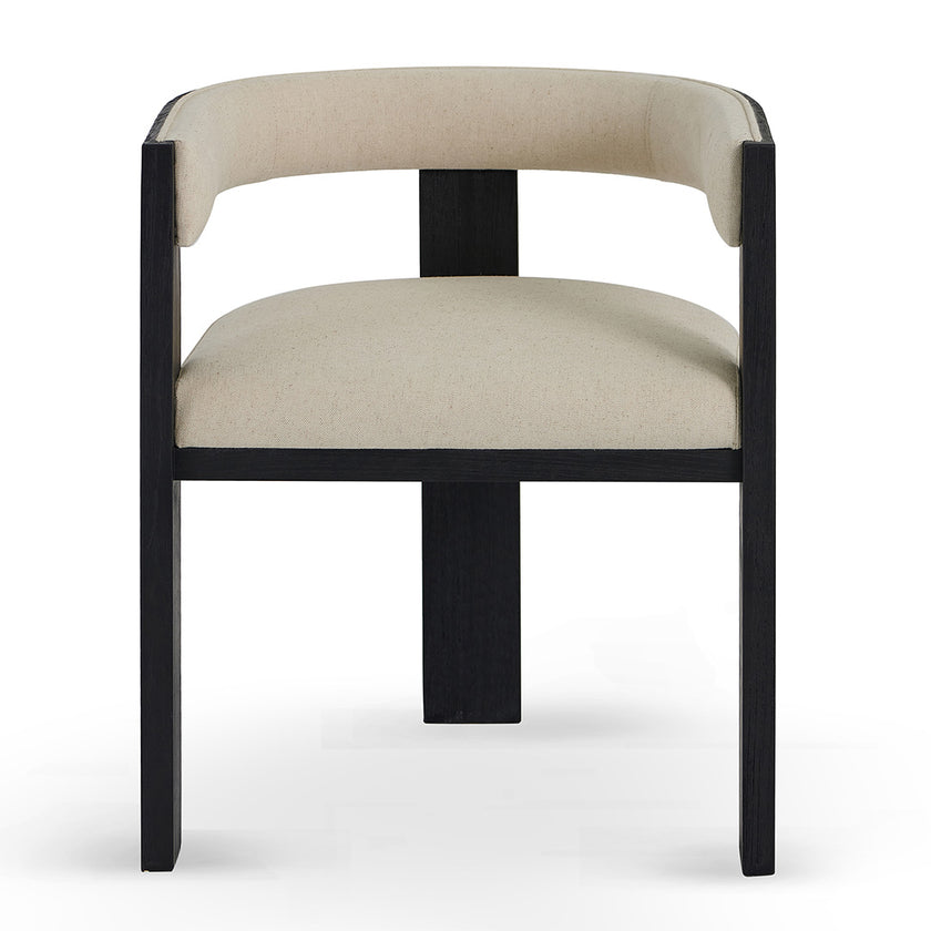 CDC10564-LJ Black ELM Dining Chair - Dawn Beige (Set of 2)