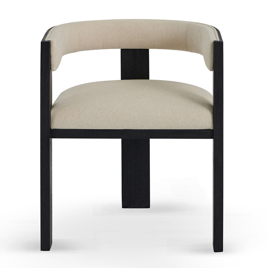 CDC10564-LJ Black ELM Dining Chair - Dawn Beige (Set of 2)