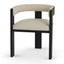 CDC10564-LJ Black ELM Dining Chair - Dawn Beige (Set of 2)
