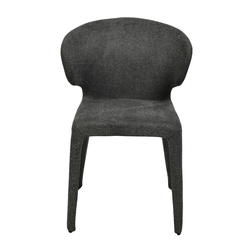 CDC8463-FH Fabric Dining Chair - Charcoal Grey (Set of 2)