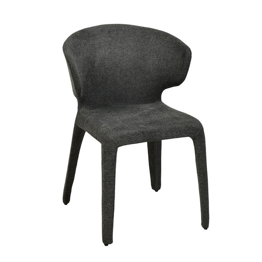 CDC8463-FH Fabric Dining Chair - Charcoal Grey (Set of 2)