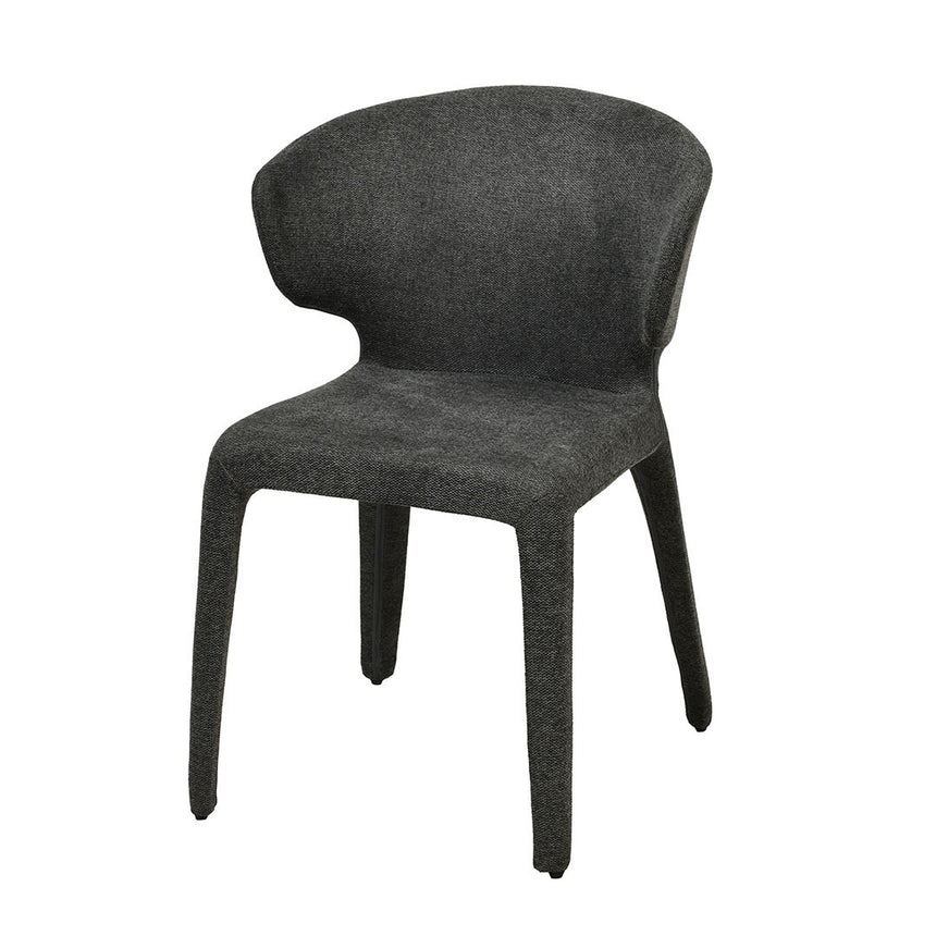 CDC8463-FH Fabric Dining Chair - Charcoal Grey (Set of 2)