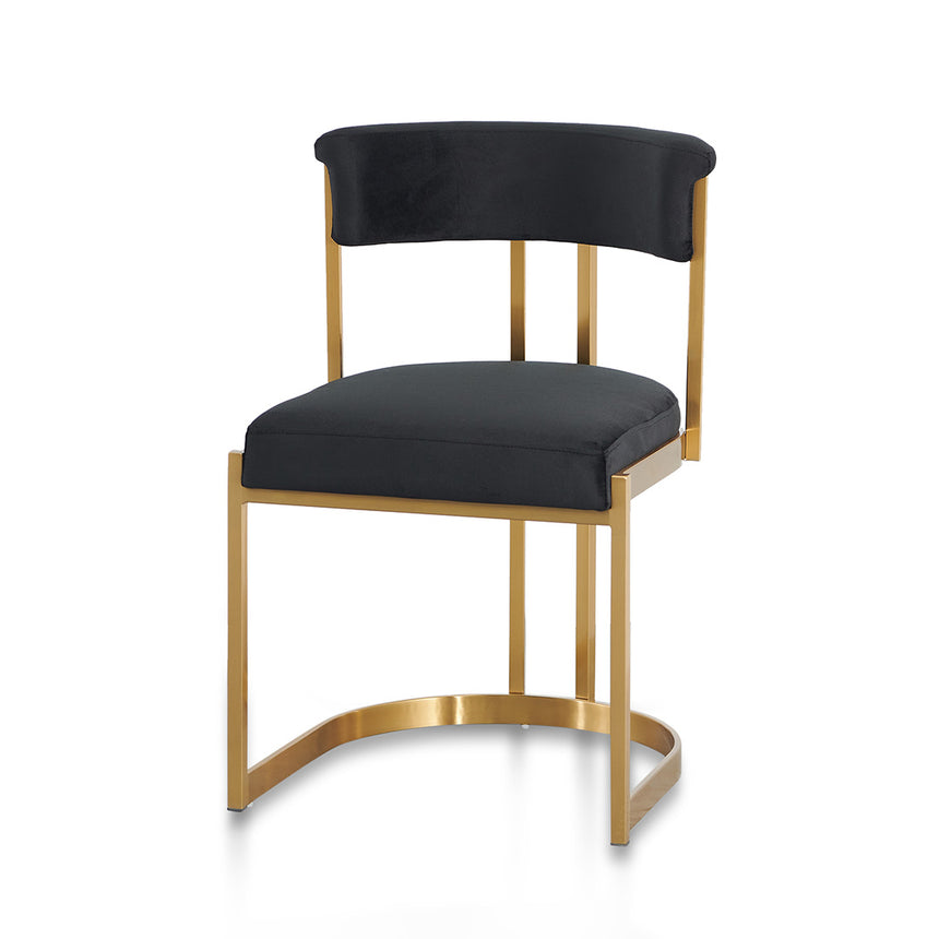 CBS6273-BS Indigo Velvet Bar Stool - Golden Base