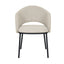CDC8603-FH Black Dining Chair - Clay Grey