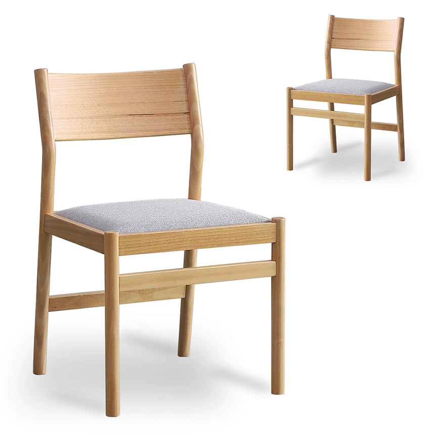 CDC10182-SD Natural Dining Chair - Beige (Set of 2)