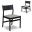 CDC8771-MAx2 Mirit Black Dining Chair - Moon Grey (Set of 2)