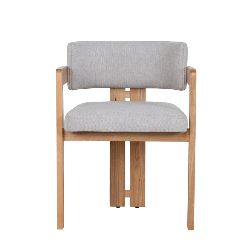CDC8772-MA Natural Ash Dining Chair - Stone Beige (Set of 2)