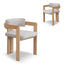 CDC8772-MA Natural Ash Dining Chair - Stone Beige (Set of 2)