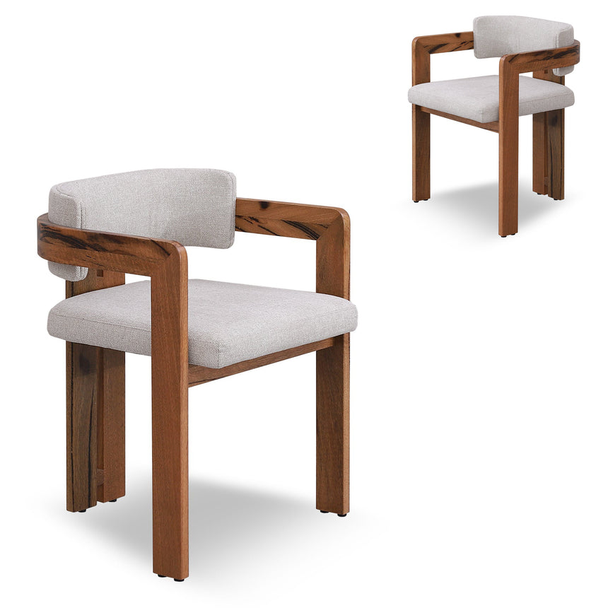 CDC10182-SD Natural Dining Chair - Beige (Set of 2)