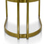 CDC8925-BS Silver Grey Boucle Dining Chair - Golden Base