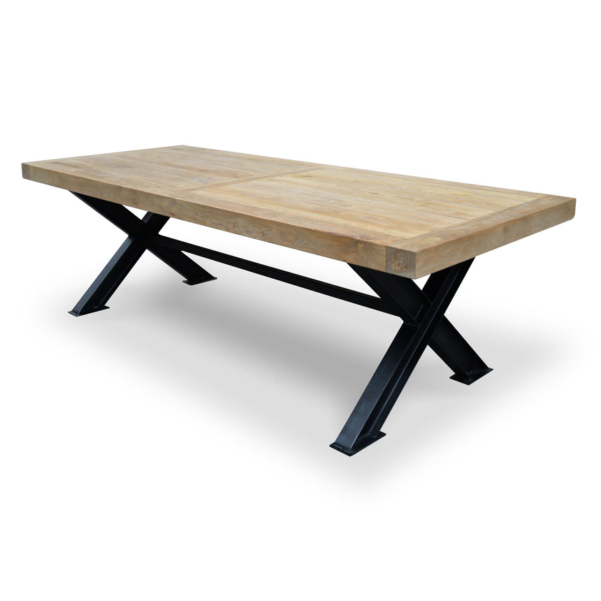 Ex Display - CDT052 2.4m Reclaimed Elm Wood Dining Table