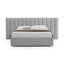 CBD8547-MI Wide Base King Bed Frame - Spec Grey with Storage