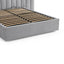 CBD8547-MI Wide Base King Bed Frame - Spec Grey with Storage