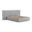 CBD8547-MI Wide Base King Bed Frame - Spec Grey with Storage