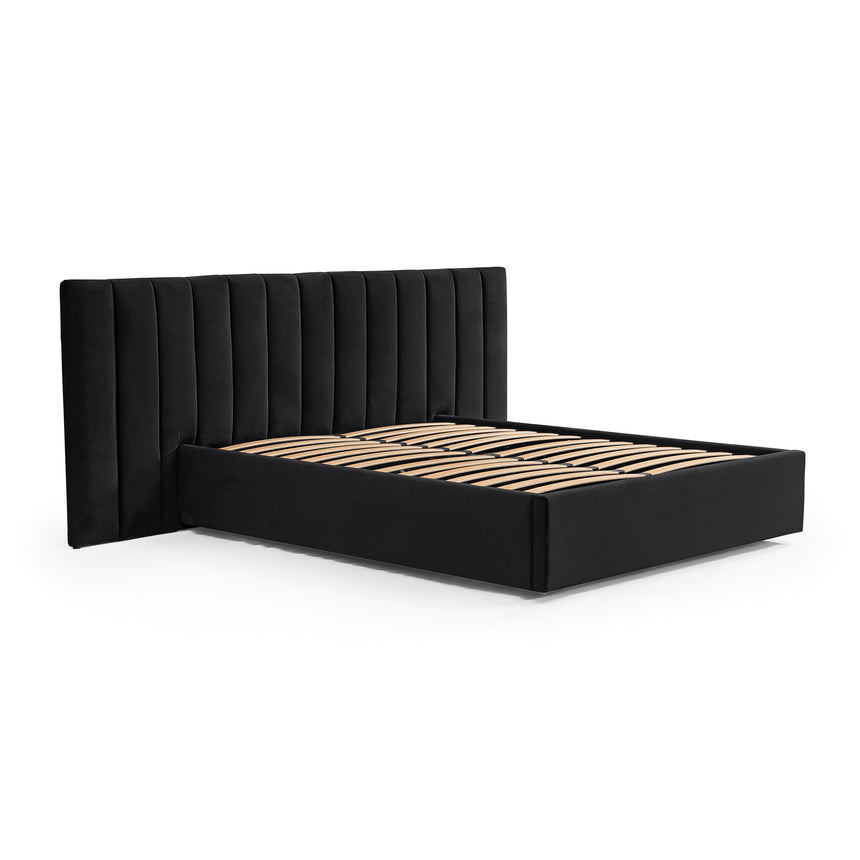 Black velvet on sale bed frame