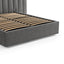 CBD8546-MI Wide Base King Bed Frame - Spec Charcoal with Storage