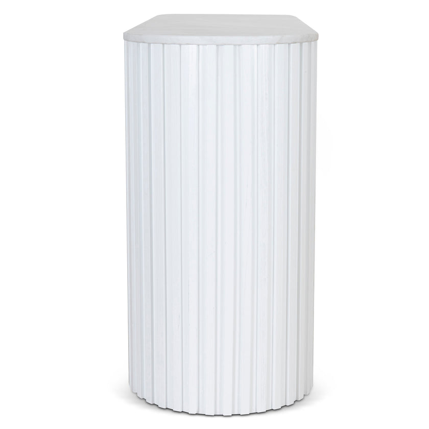 CDT10034-NI 1.5m Marble Console Table - White