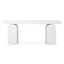 CDT10046-NI 1.9m New Elm Console Table - Full White