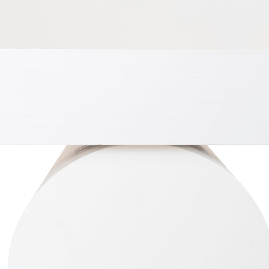 CDT10046-NI 1.9m New Elm Console Table - Full White