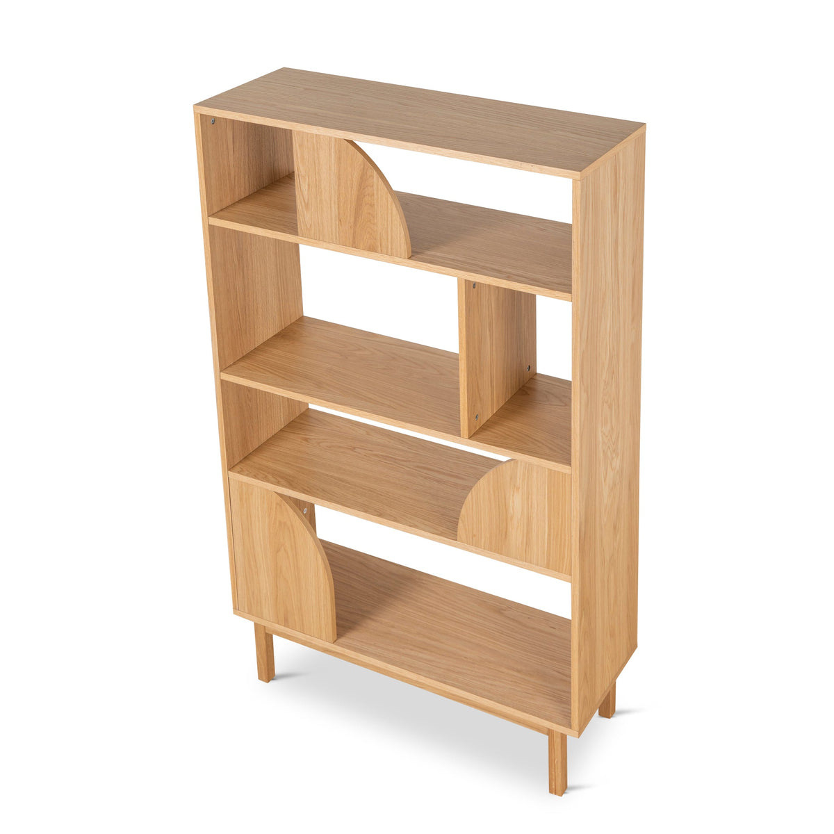 CDT10066-KD 1.6m (H) Book Shelf - Natural | Calibre Furniture