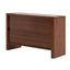 Ex Display - CDT10242-IG Glass Top Chest of Drawer - Walnut