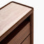Ex Display - CDT10242-IG Glass Top Chest of Drawer - Walnut