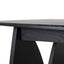Ex Display - CDT10258-NI 1.8m Elm Dining Table - Full Black