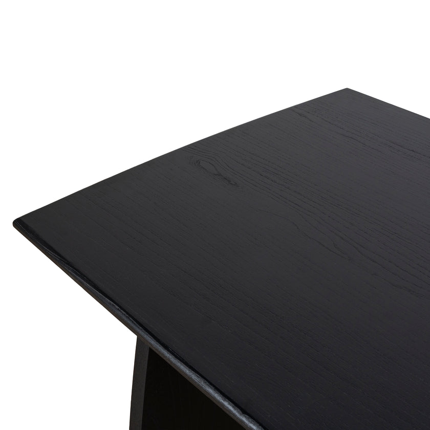 Ex Display - CDT10258-NI 1.8m Elm Dining Table - Full Black