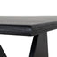 Ex Display - CDT10258-NI 1.8m Elm Dining Table - Full Black