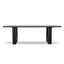 CDT10260-NI 2.4m Recycled Fir Dining Table - Full Black
