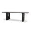 CDT10260-NI 2.4m Recycled Fir Dining Table - Full Black