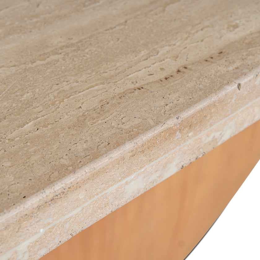 CDT10263-NI 2.8m Travertine Dining Table - Natural