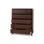 CDT10460-AW Tallboy Drawer Chest - Walnut