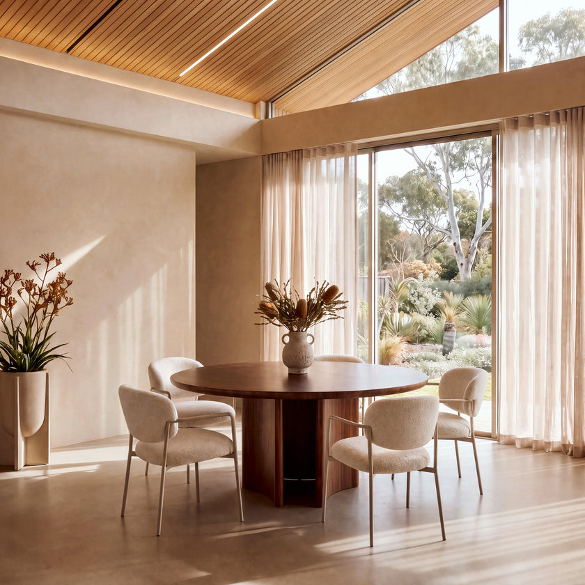 CDT10586-CN 1.5m Round Dining Table - Walnut