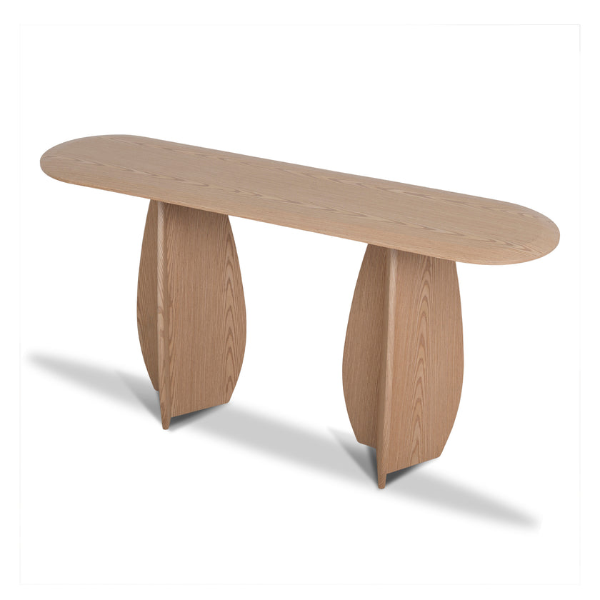 Ex Display - CDT10610-MK 1.5m Oval Console Table - Natural Oak