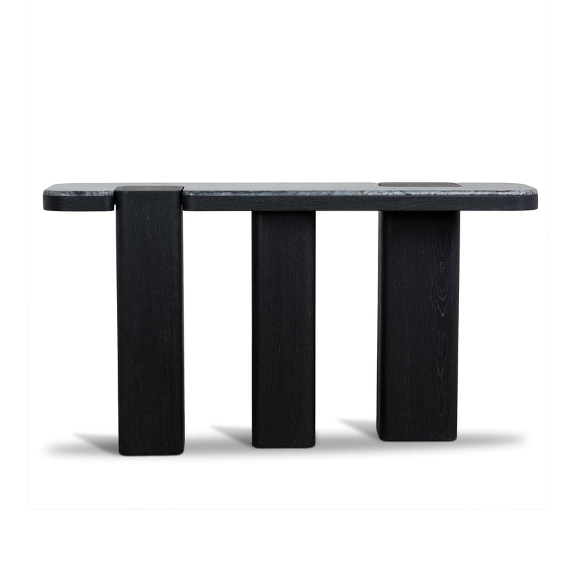 Ex Display - CDT10614-MK 1.5m Marble Console Table - Black
