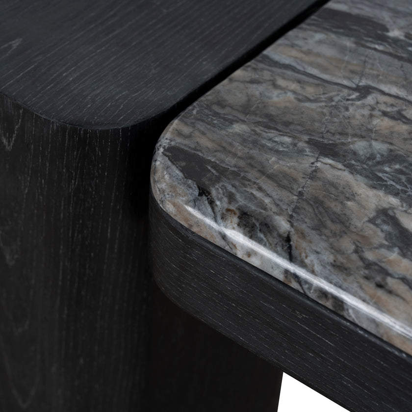 Ex Display - CDT10614-MK 1.5m Marble Console Table - Black