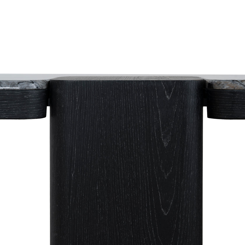 Ex Display - CDT10614-MK 1.5m Marble Console Table - Black