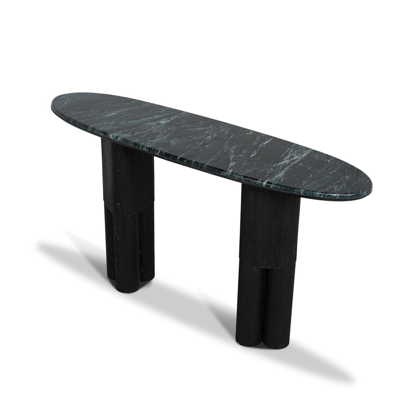 Ex Display - CDT10616-MK 1.5m Marble Console Table - Black