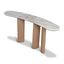 Ex Display - CDT10619-MK 1.6m Marble Console Table - Natural