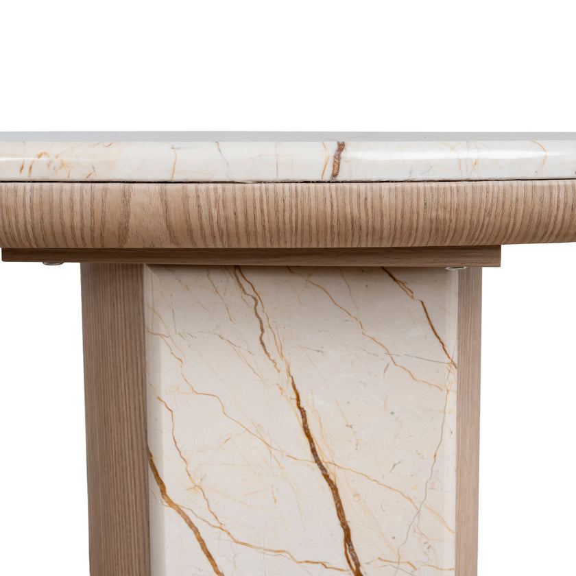 Ex Display - CDT10622-MK 1.5m Marble Console Table - Natural