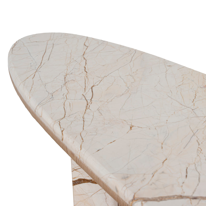 Ex Display - CDT10622-MK 1.5m Marble Console Table - Natural