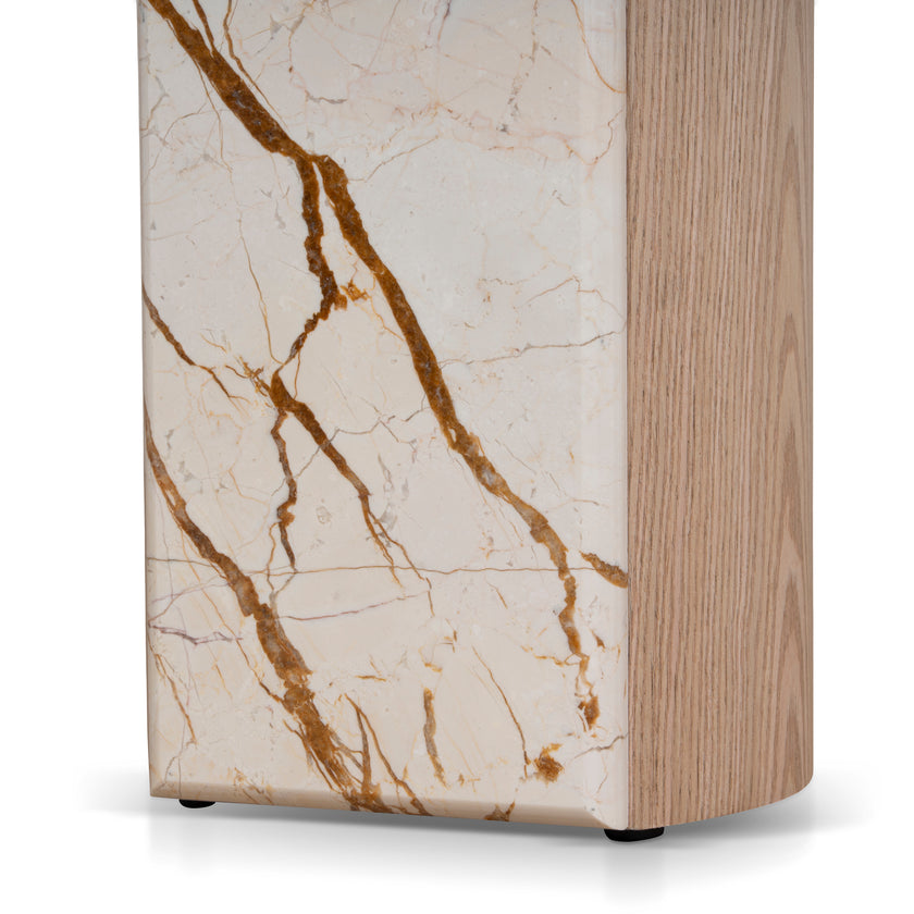 Ex Display - CDT10622-MK 1.5m Marble Console Table - Natural