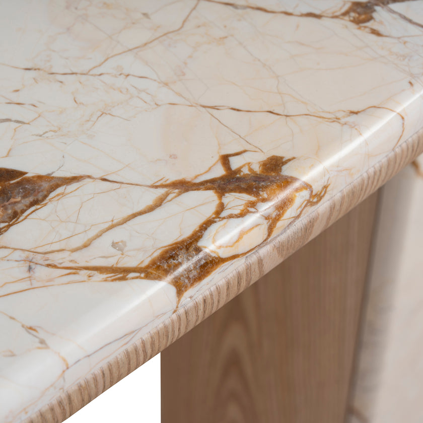 Ex Display - CDT10622-MK 1.5m Marble Console Table - Natural