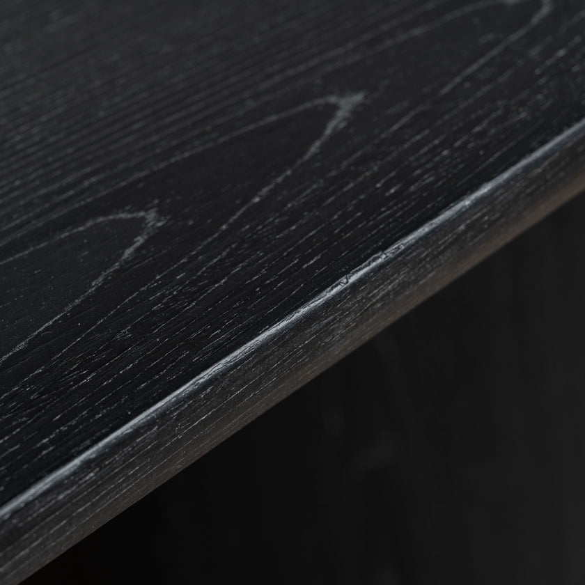 Ex Display - CDT10655-MK 2.2m Dining Table - Black