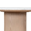 Ex Display - CDT10657-MK 2.2m White Marble Dining Table - Natural