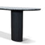 Ex Display - CDT10658-MK 2.2m Black Marble Dining Table - Black