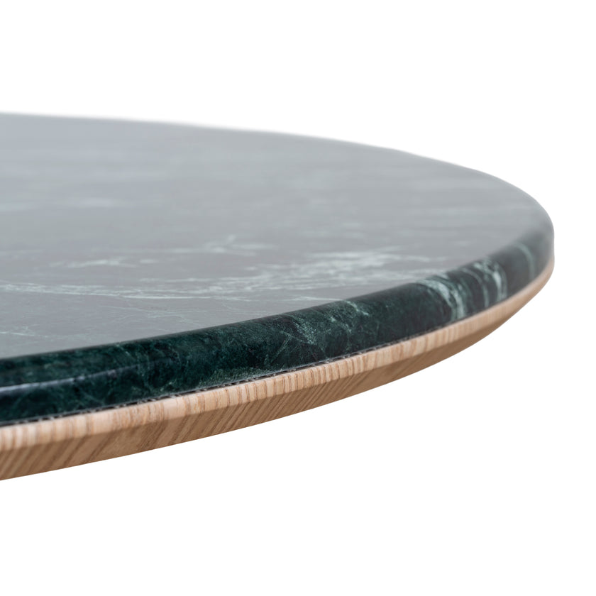 Ex Display - CDT10659-MK 2.2m Green Marble Dining Table - Natural